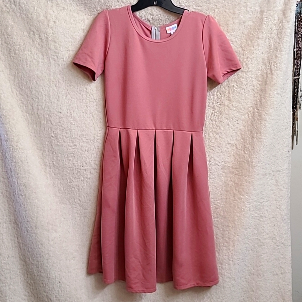Lularoe Amelia dress, pink